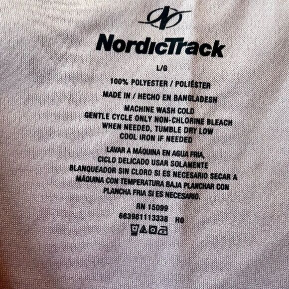 NORDIC TRACK DRI LONG SLEEVE MESH TEE PURPLE PRINT SIZE LARGE - Picture 3 of 6